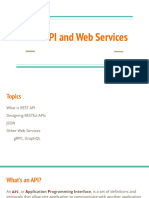 REST API and Web Services