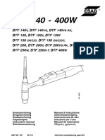 ESAB BTF 140 - 400W. Antorcha Soldadura TIG. Despiece