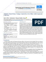 Adaptive Neuro-Fuzzy Voltage Control For LCL-Filter Grid-Connected Converter