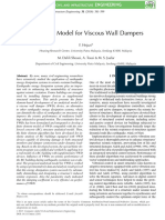 Analytical Model For Viscous Wall Dampers