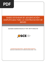 Bases Estándar de Adjudicación Simplificada para La Contratación de Bienes