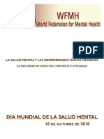 La Salud Mental y Las Enfermedades Físicas Crónicas. La Necesidad de Atención Constante e Integrada