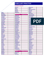 Wizz Air Vocabulary Practice Sheet