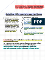 Variations in Psychological Attributes