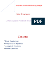 Asymptotic Notations and Complexity Analysis