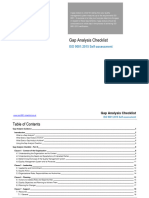 ISO 9001 2015 Gap Analysis Checklist Sample