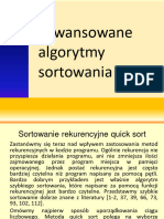 Zawansowane Algorytmy Sortowania