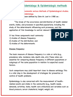 Principles of Epidemiology & Epidemiologic Methods