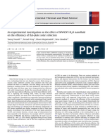 2012 - An Experimental Investigation On The Effect of MWCNT-H2O Nanofluid On The