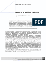 La Judicialisation de La Politique en France