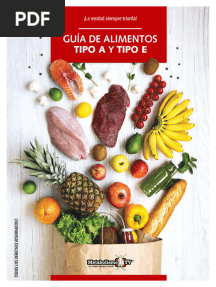 Guía de Alimentos Tipo A y Tipo E (Frank Suarez)