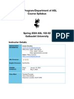 Asl 102-02 Syllabus Spring 2024