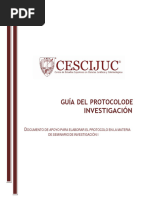 Estructura Del Protocolo de Investigación