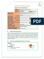 Informe Psicopedagógico Dayson