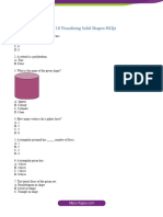 Class 8 Maths Chapter 10 Visualising Solid Shapes MCQs