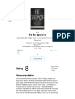 Fit For Growth Free Summary by Vinay Couto Et Al.