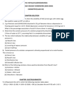 Chemistry-12 Holiday Homework