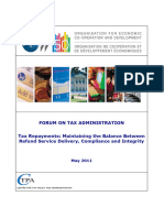 Forum On Tax Administration Tax Repayments: Maintaining The Balance Between Refund Service Delivery, Compliance and Integrity