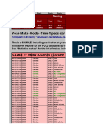 Year Make Model Trim Full Specs by Teoalida SAMPLE