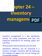 CH 24 - Inventory Management - Presentation