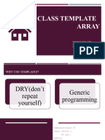 Class Template Array