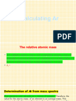 Calculating Ar