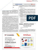 Designan Inspector General de La Policía Nacional Del Perú: Normas Legales