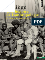 Une Histoire de Lanthropologie. Ecoles, Auteurs, by Deliège Robert