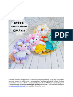 Unicornio de Pelucia Amigurumi Receita de PDF Gratis