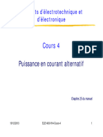 Éléments D'électrotechnique Et D'électronique - Cours 4 Puissance en Courant Alternatif