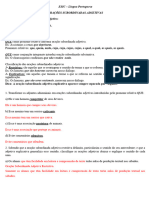 EXERCÍCIOS ADJETIVAS Gabarito