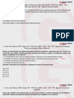 Aula 22 - Lei 9.43397 - Plano Nacional de Recursos Hídricos - Questões