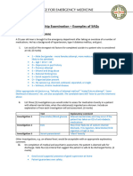 Fellowship Examination SAQs