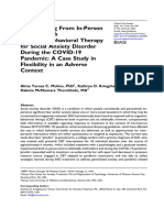 Molino Et Al 2022 Transitioning From in Person To Telehealth Cognitive Behavioral Therapy For Social Anxiety Disorder