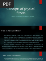 Concept of Physical Fitness