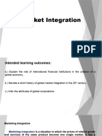 Market Integration Prelim 12 1pm