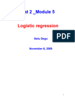 Bio2 Module 5 - Logistic Regression