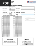 IGCSE, AS Level - OMR Sheet