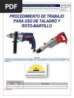 Sst-005-Procedimmiento de Trabajo para Uso de Taladro y Roto Martillo