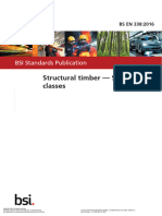 BS EN 338 2016 Structural Timber Strength Classes