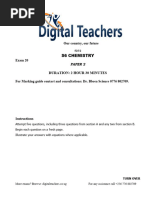 A Level Chemistry Paper 2 Exam 20