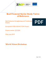 Beef Financial Sector Study Terms of Reference 01.07.19