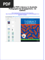 Original PDF Literacy in Australia Pedagogies For Engagement 1st Edition PDF