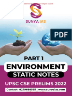 Sunya Environment Prelims Revision Notes @cse - Updates