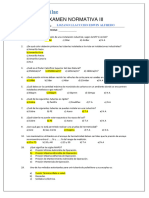 Examen Normativa Iii