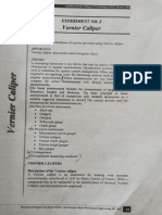 Vernier Caliper Experiment No 4