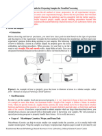 General Guide For Preparing Samples For Paraffin Processing in Non Histology Research Lab