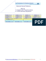 MaBNVCO08 Unit Five Graph and Transformations CH 13 Simultaneous Equations