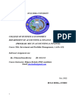 Inve, T and Portfolio Management Assin 1