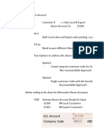 Alterate Recon Account For Customer at The Time of Billing